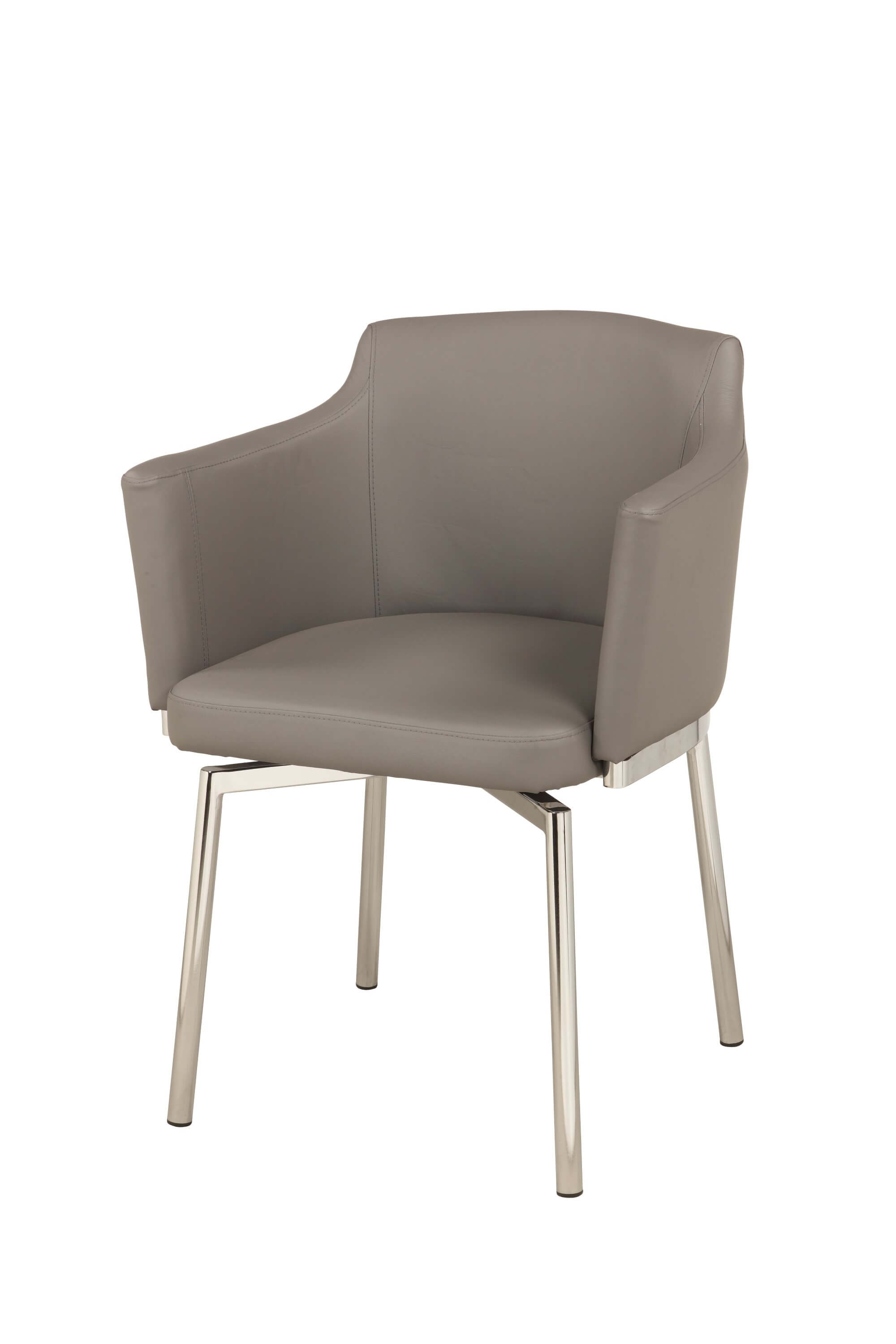 Dusty Club Style Swivel PU Arm Chair