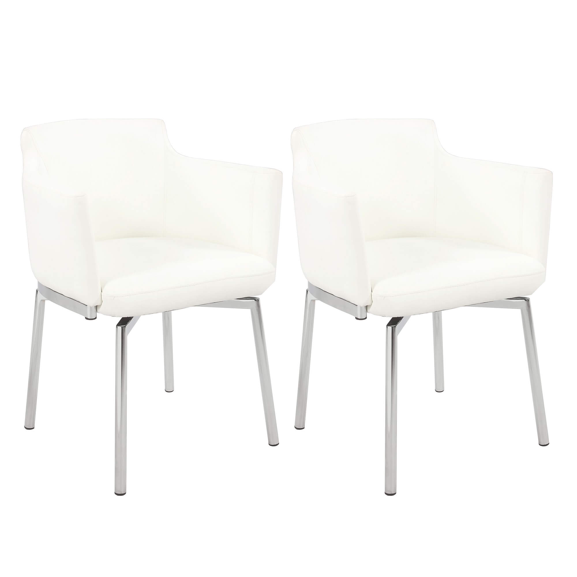 Dusty Club Style Swivel PU Arm Chair
