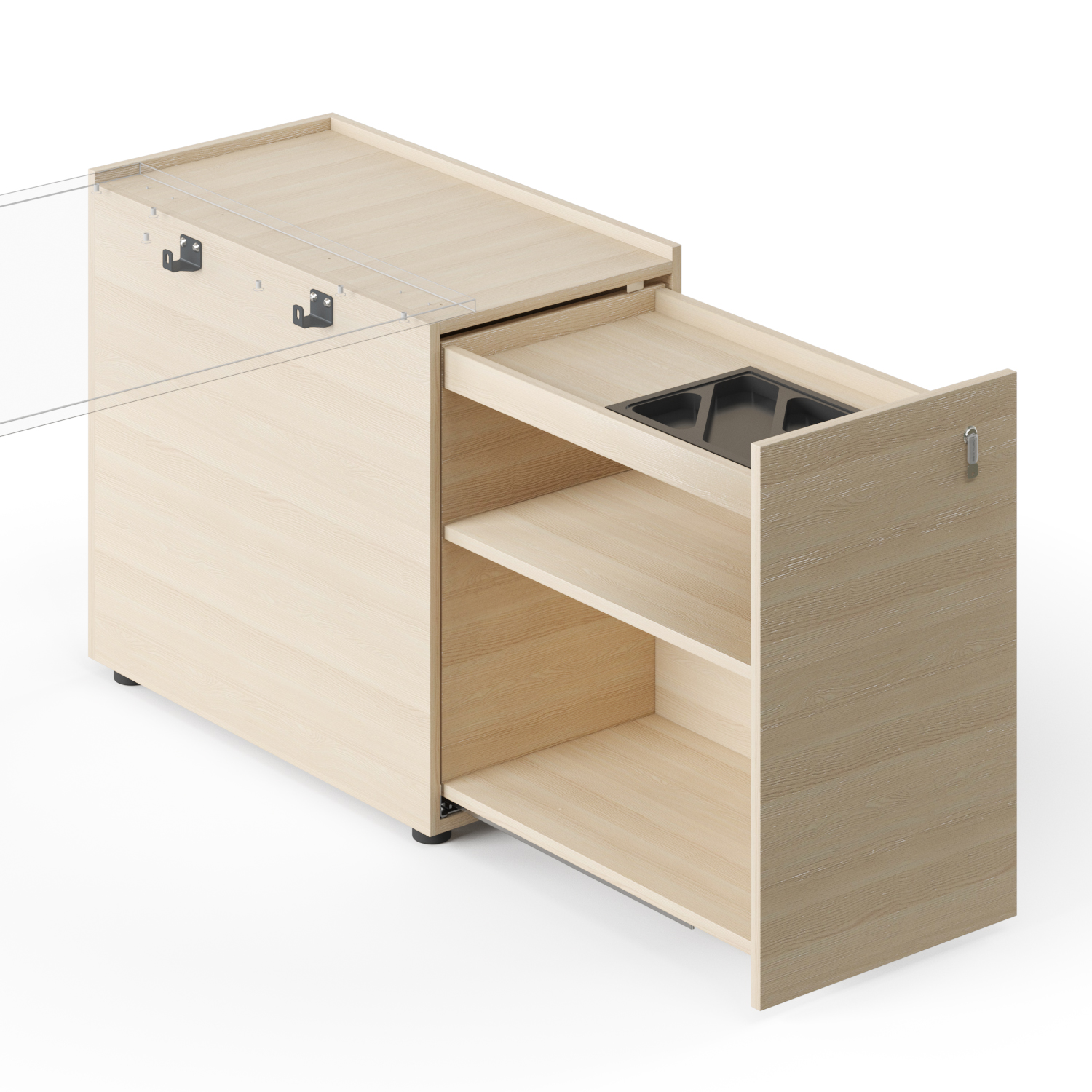 Zedo Rectangular Office 2 Desk by NARBUTAS 