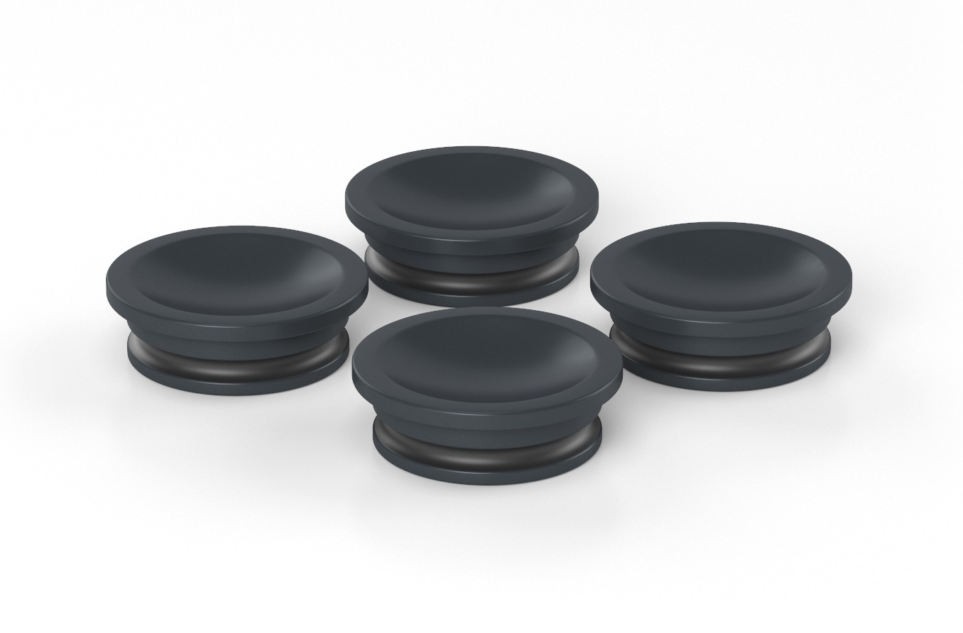 4pcs Silicone Snap in Locking Hole Plugs by NARBUTAS 