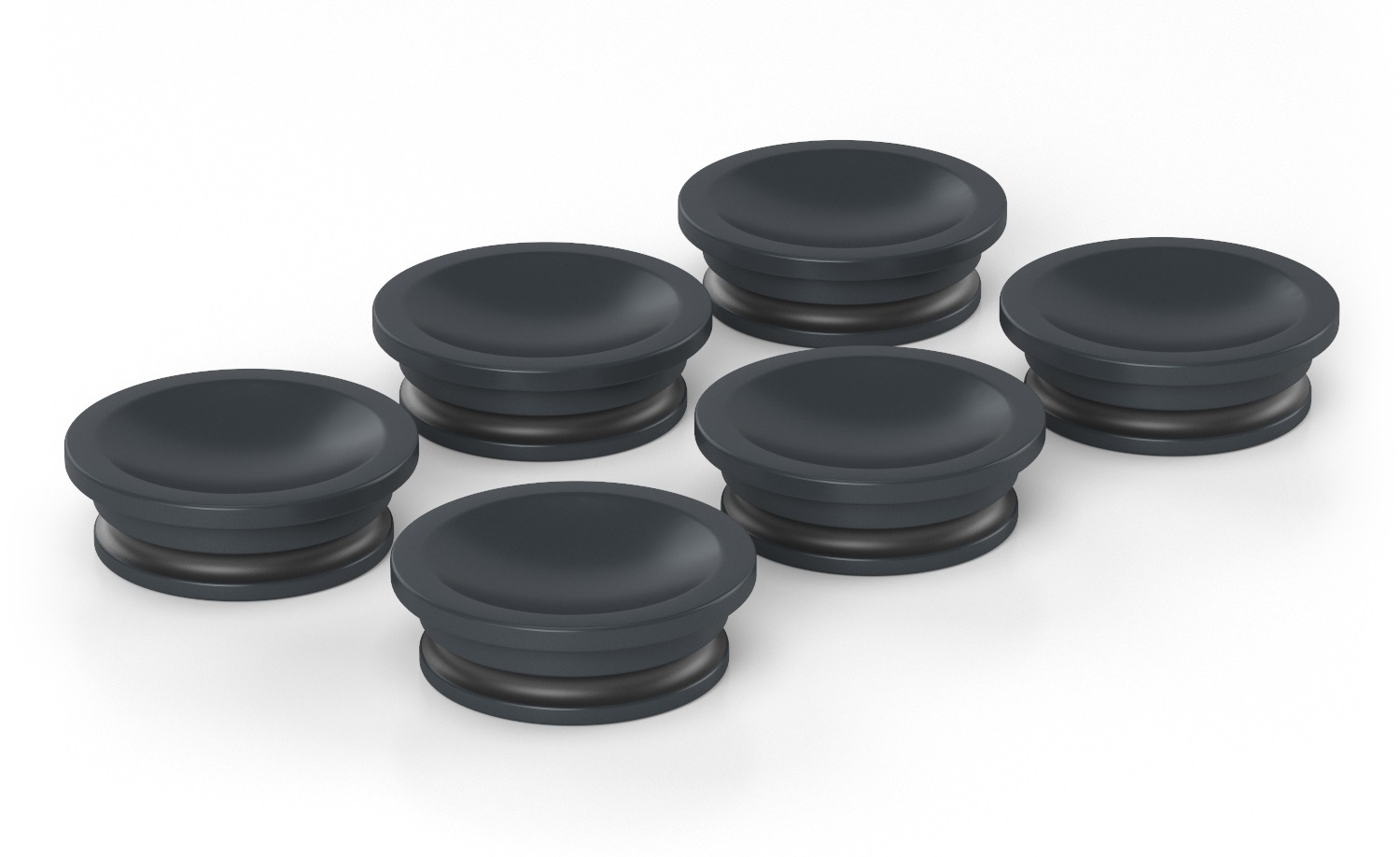 6pcs Silicone Snap in Locking Hole Plugs