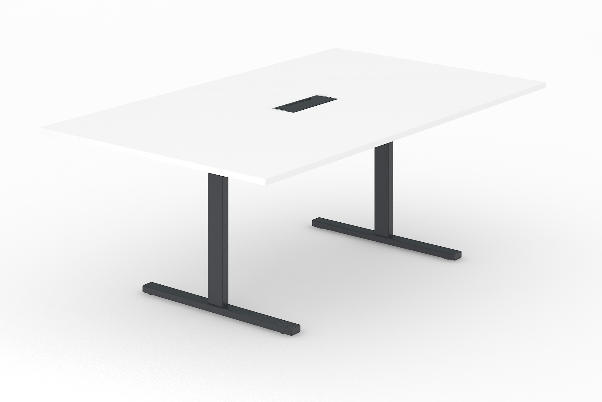 T-Easy Meeting Table w/Grommet for 8 Persons