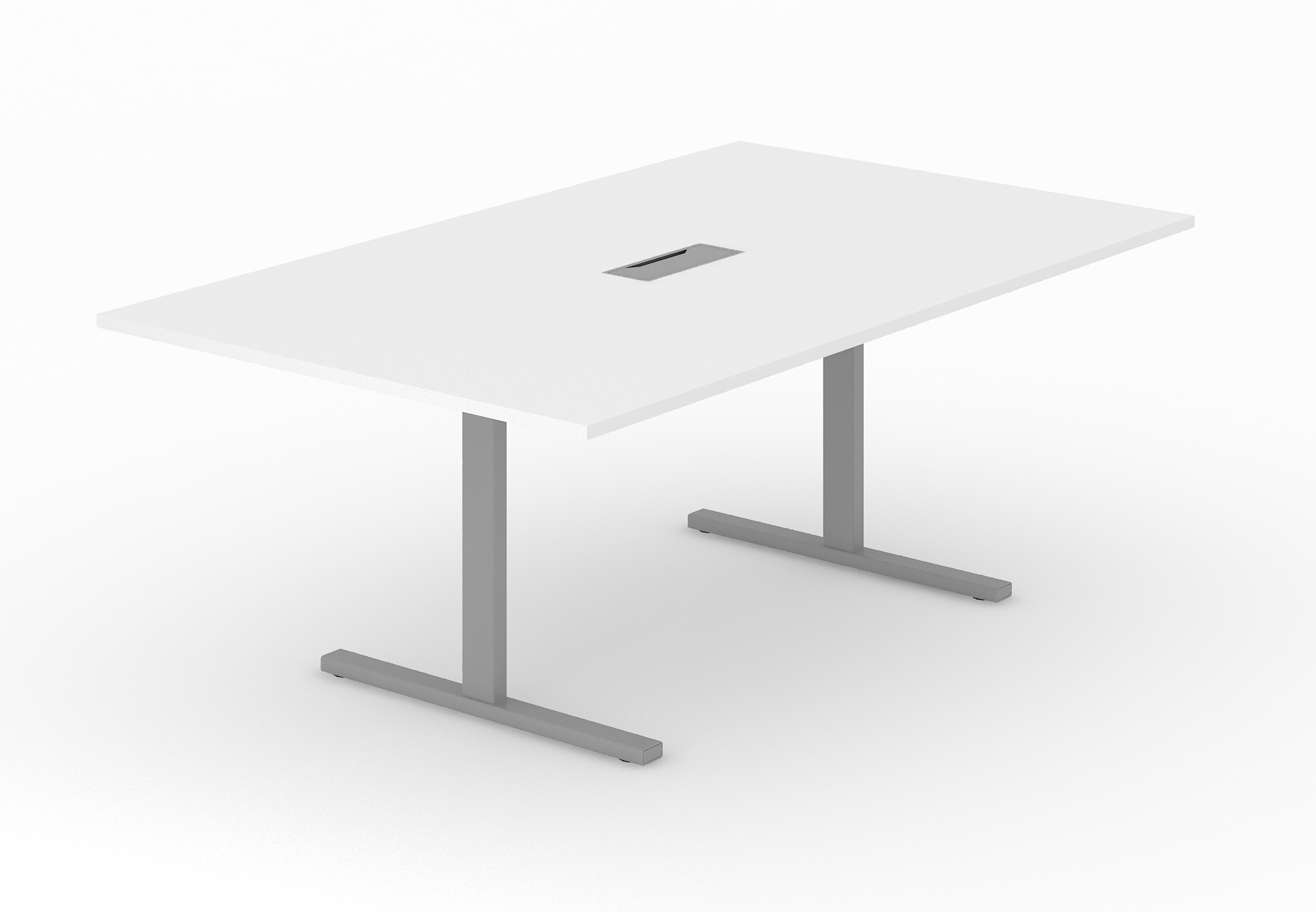 T-Easy Meeting Table w/Grommet for 6 Persons