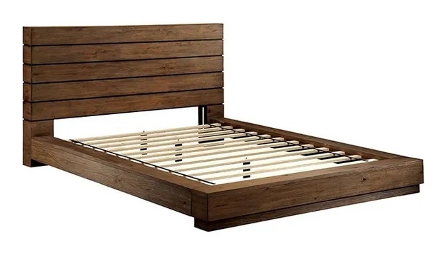 Coimbra Wood Low Profile Platform Bed