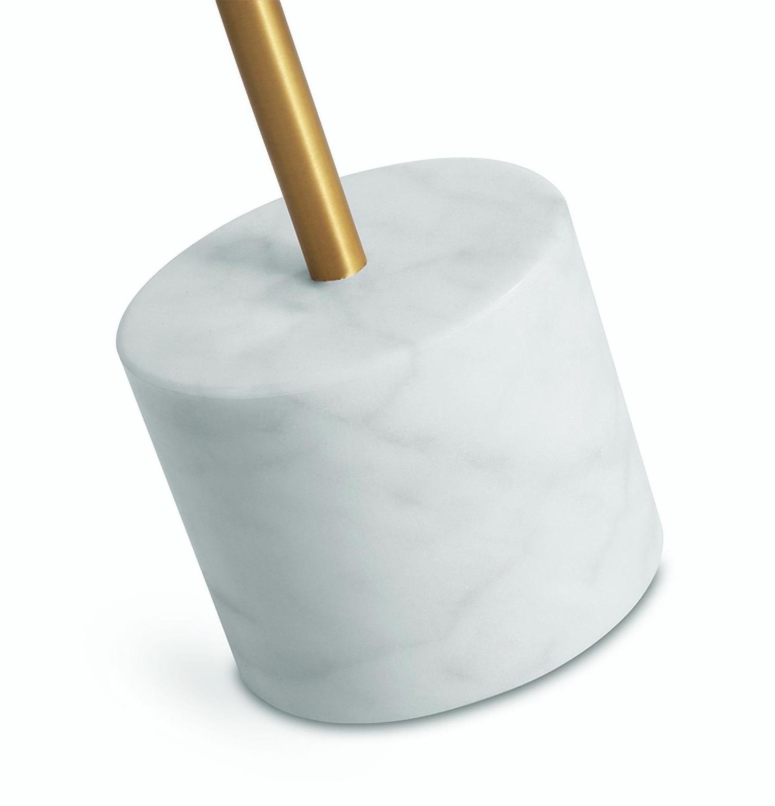 Circulo Round Steel/Marble End Table