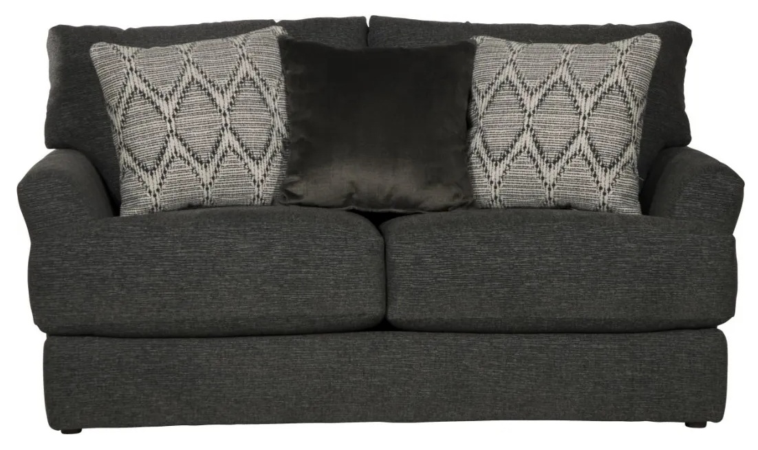  Jackson Howell Gray Loveseat With Pillows