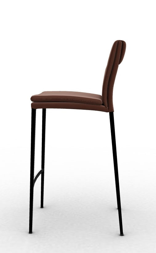 Carmen Fabric/Metal Customizable Counter Stool