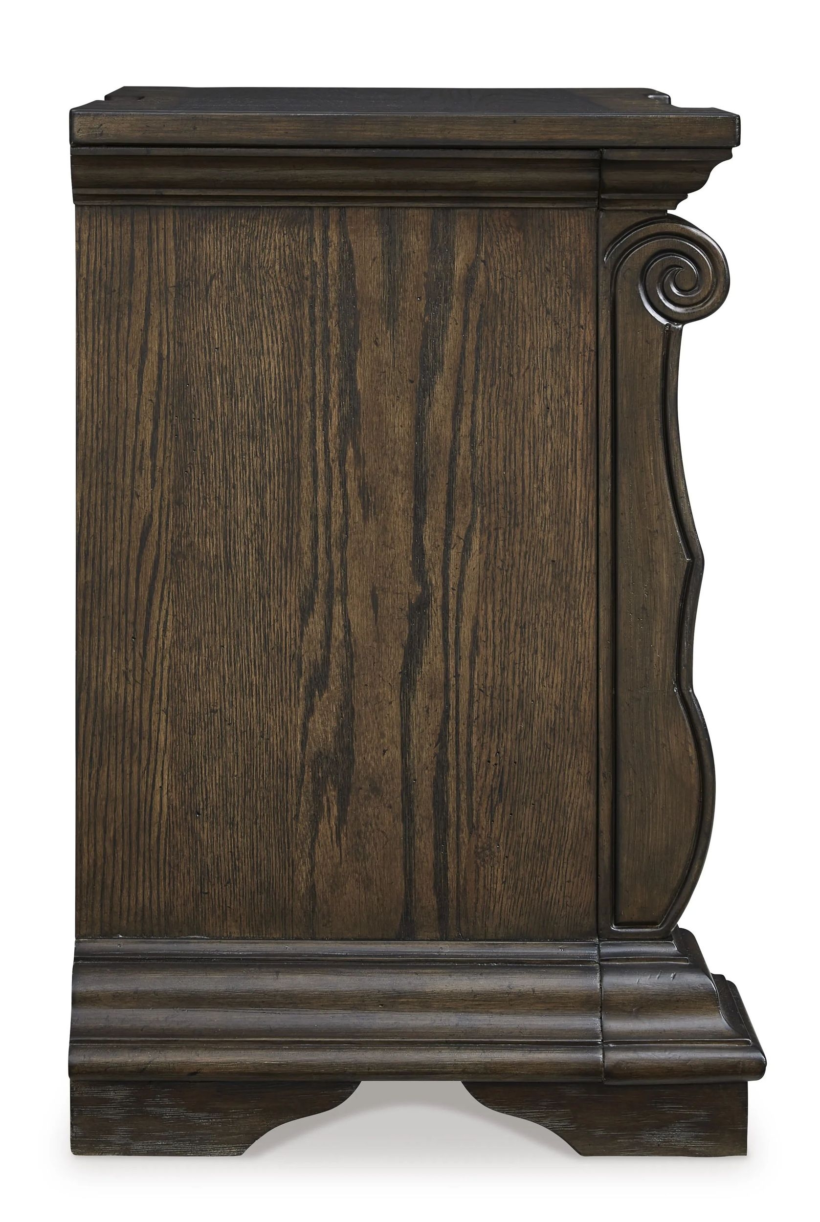 Ashley SM Maylee 2-Drawer Wood Veneer Nightstand with Power Supply & USB