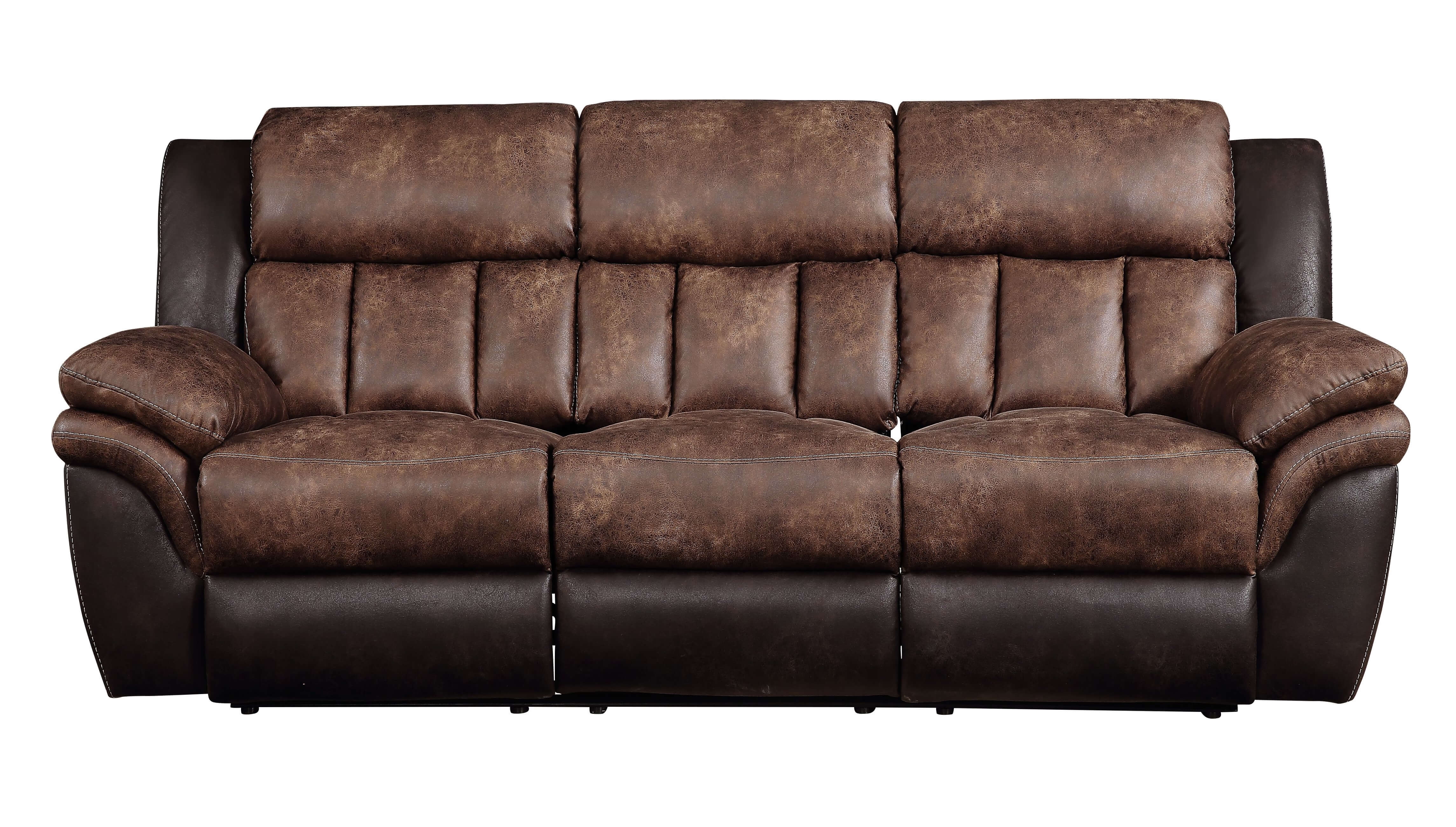 Jaylen Polished Microfiber Reclining Sofa