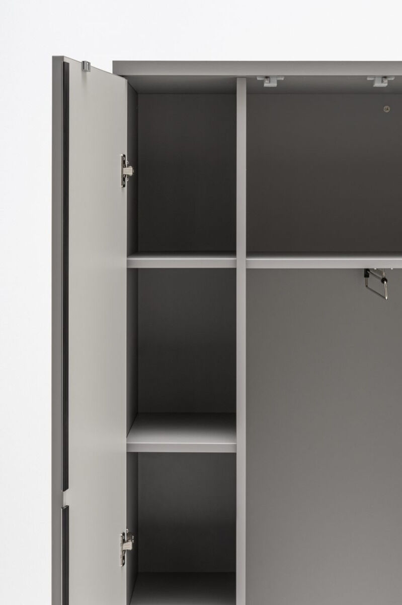 Color Wardrobe w/File Storage & 2 Doors