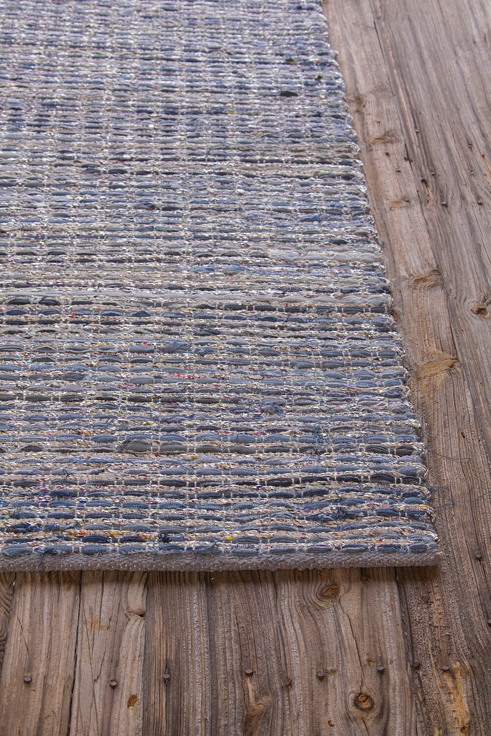 Easton Cotton/Foil Rectangular Hand-woven Rug, 5' x 7'6"