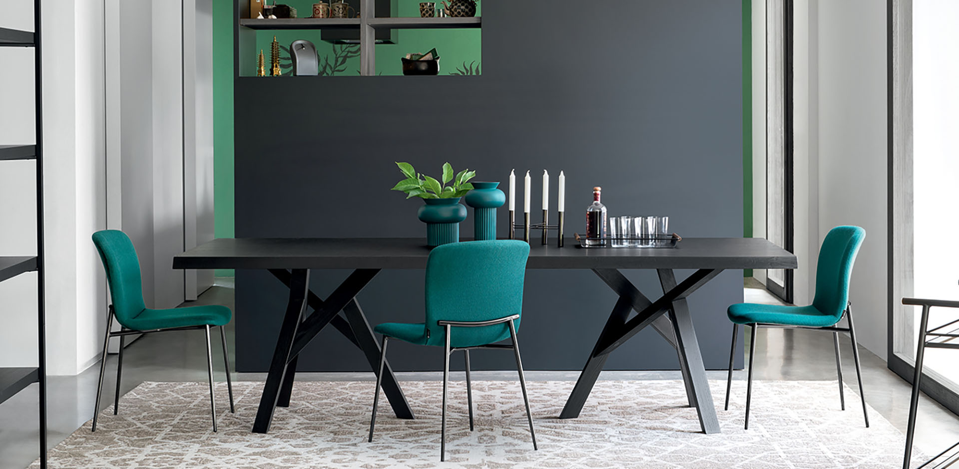 Love Fabric/Metal Customizable Dining Chair