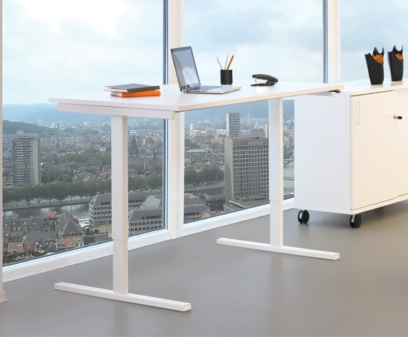 Easy 47.2" Adjustable 3-Column Sit-Stand Office Desk