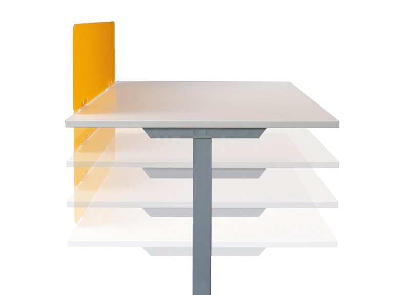 Easy 55.1" Adjustable 2-Column Sit-Stand Office Desk