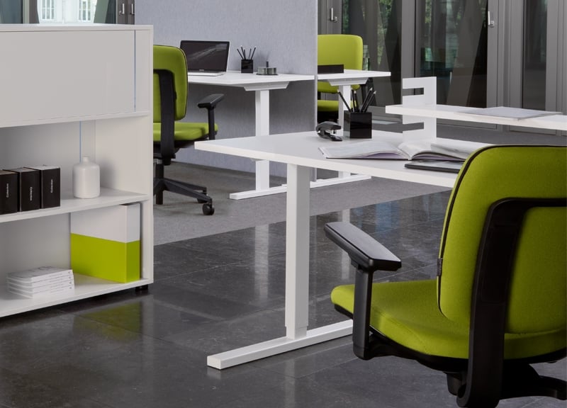 Easy 70.9" Adjustable 3-Column Sit-Stand Office Desk
