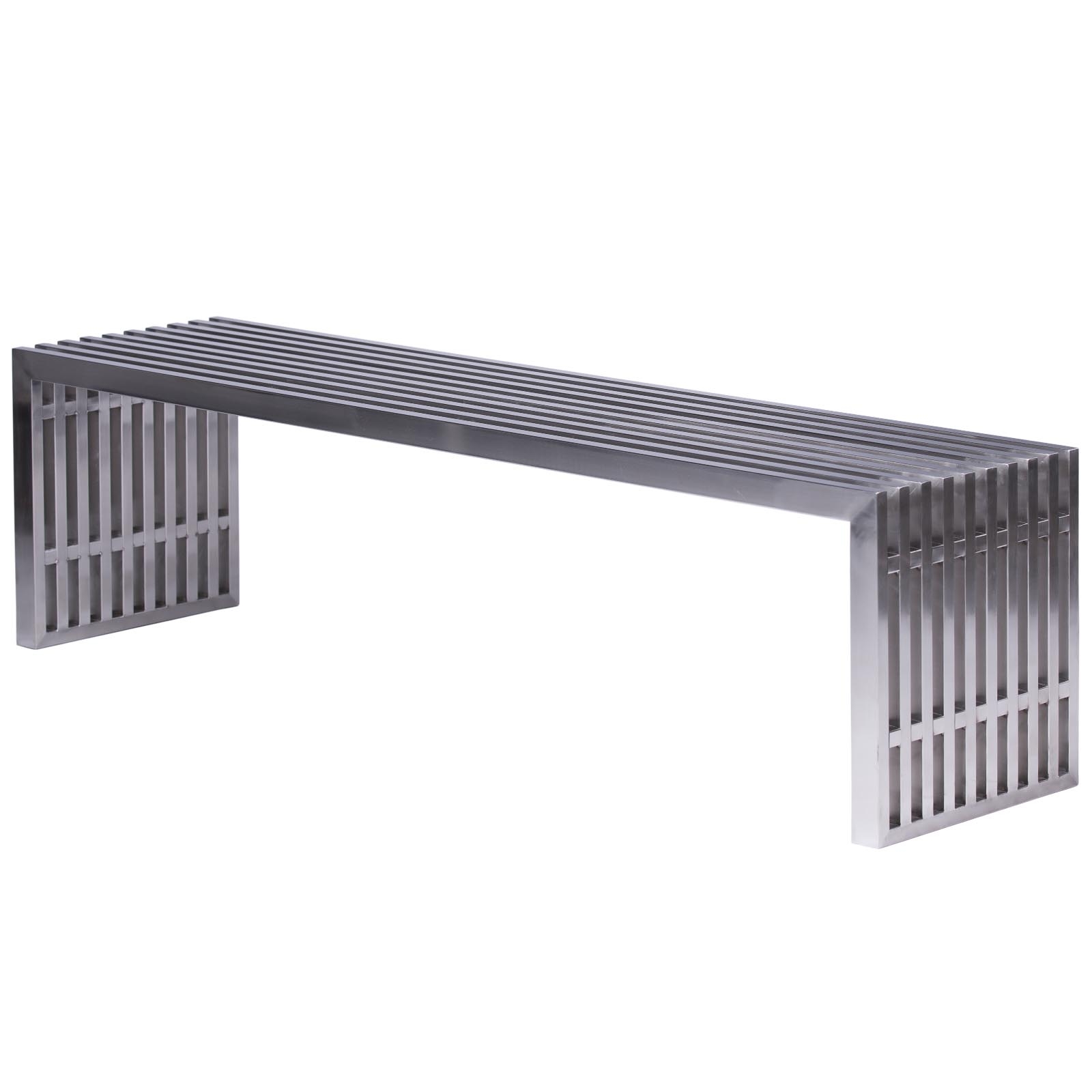 Eldert Gridiron Stainless Steel Bench