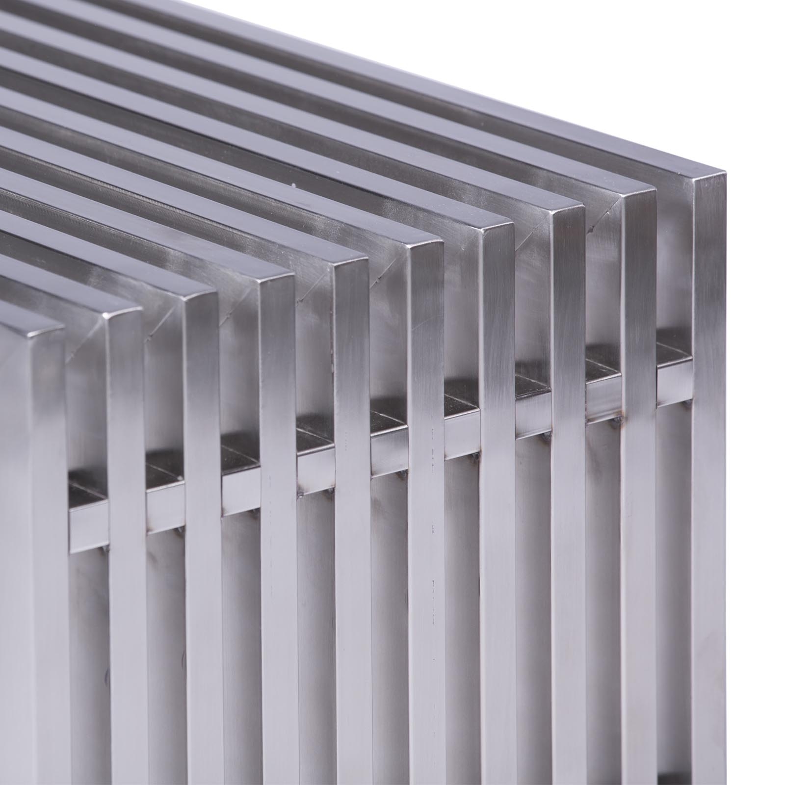 Eldert Gridiron Stainless Steel Bench