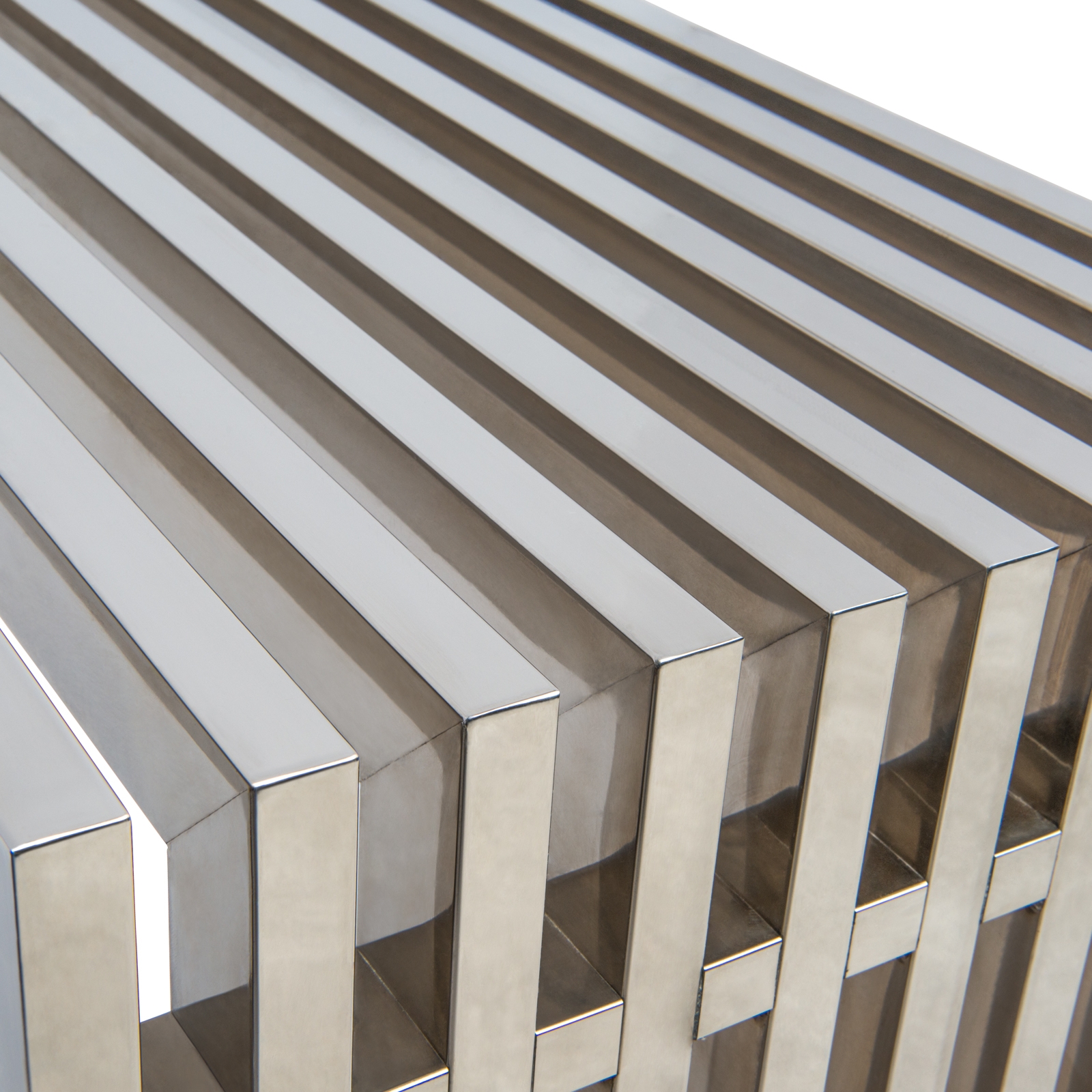 Eldert Gridiron Stainless Steel Bench