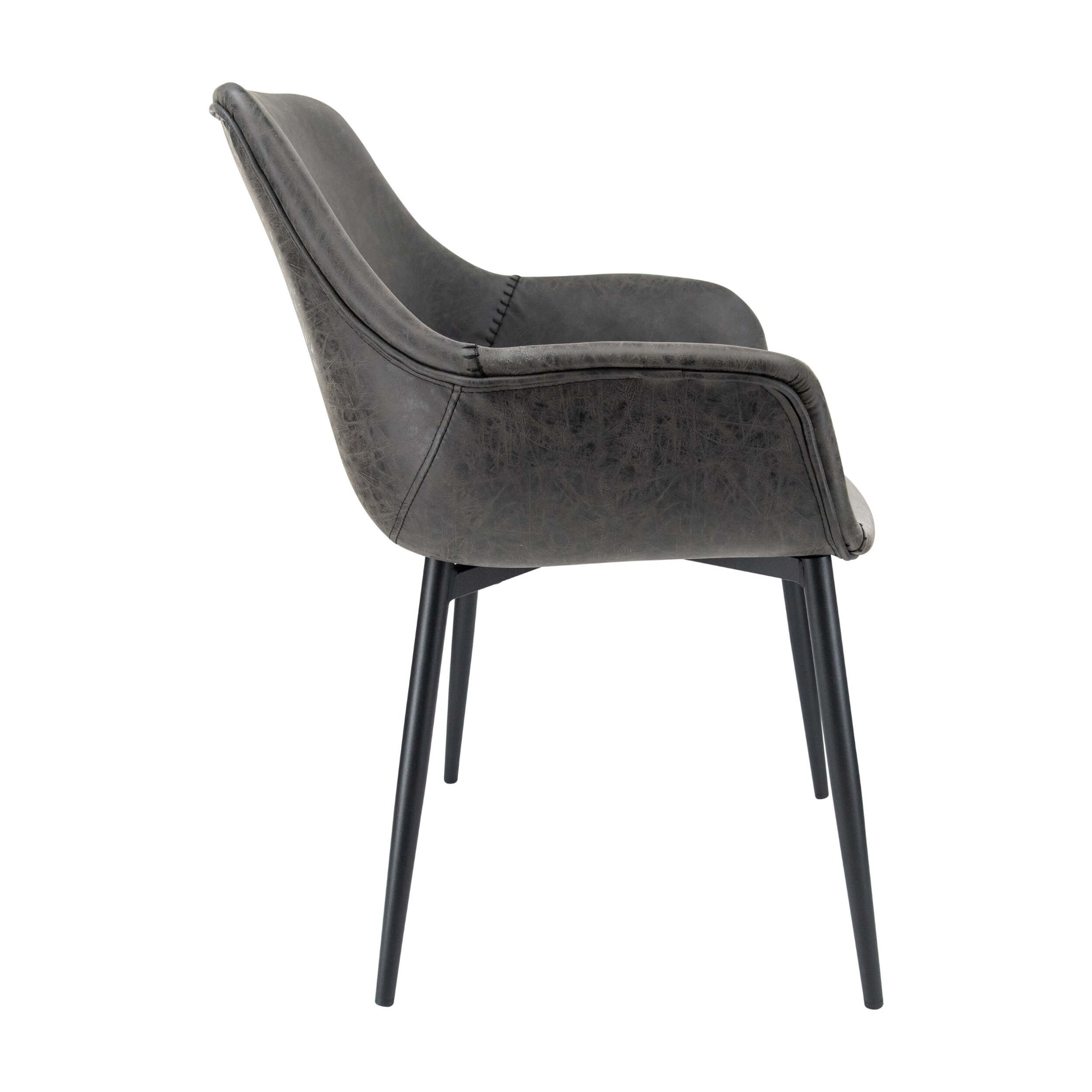 Markley Leather Dining Armchair