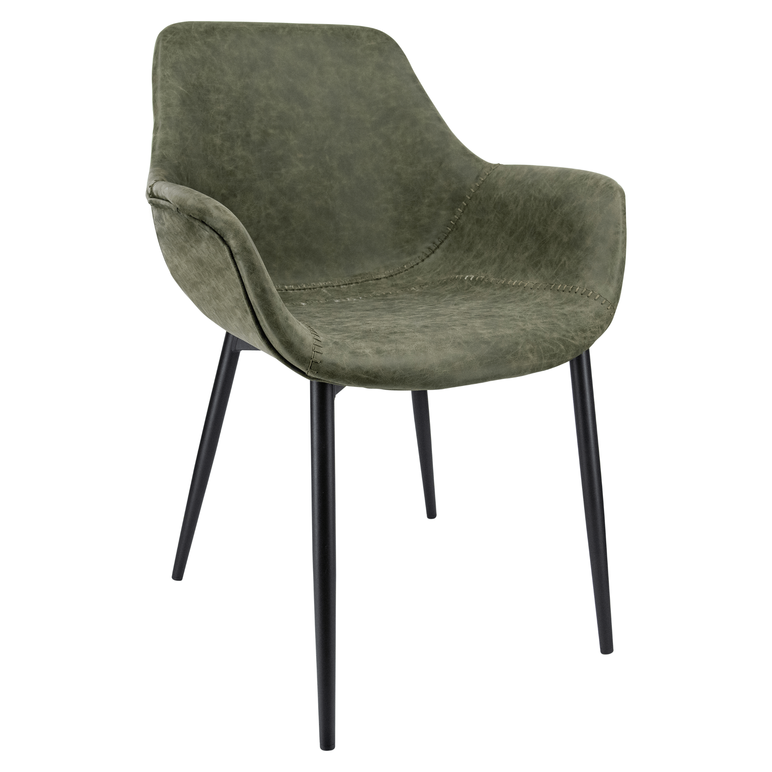 Markley Leather Dining Armchair