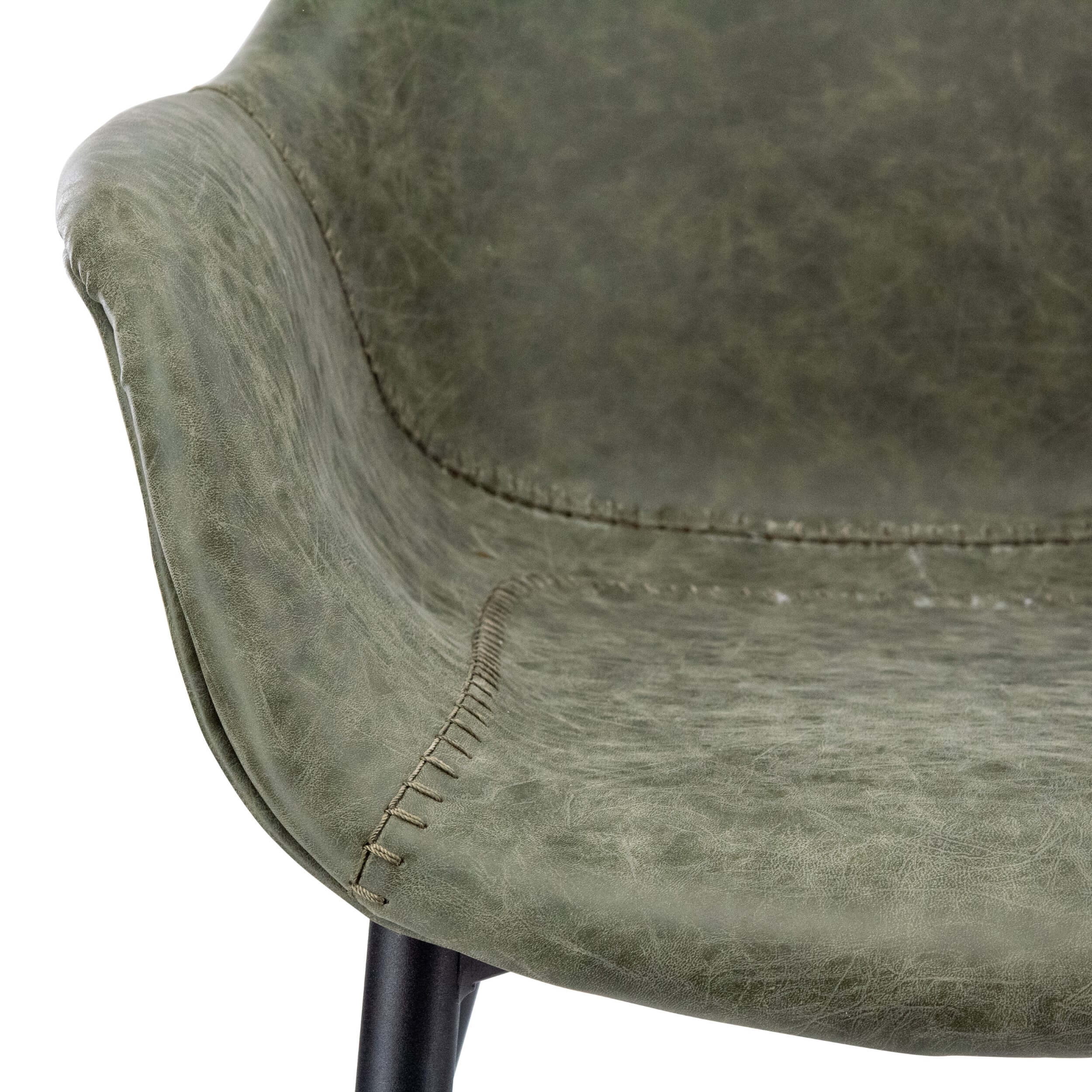Markley Leather Dining Armchair