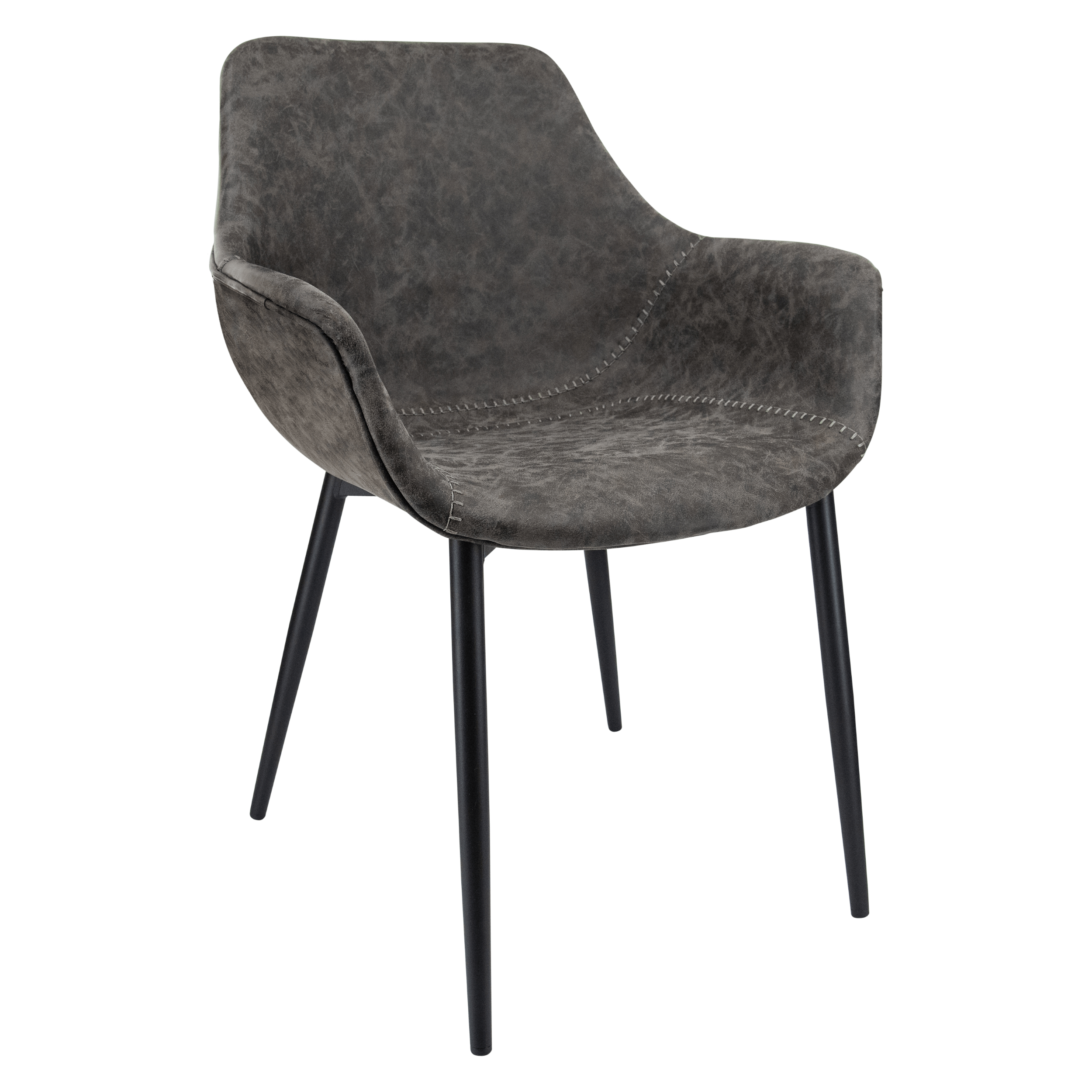 Markley Leather Dining Armchair