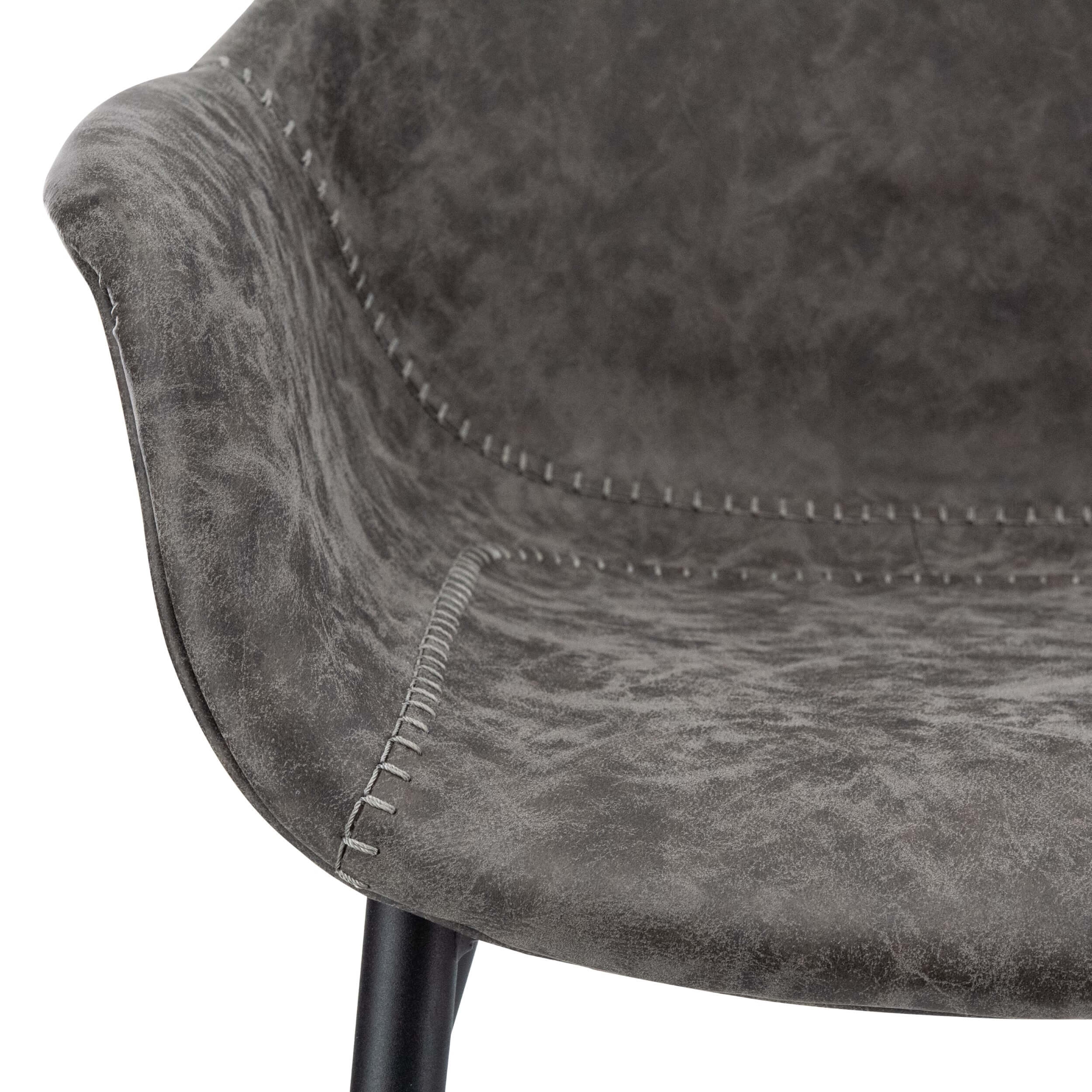 Markley Leather Dining Armchair