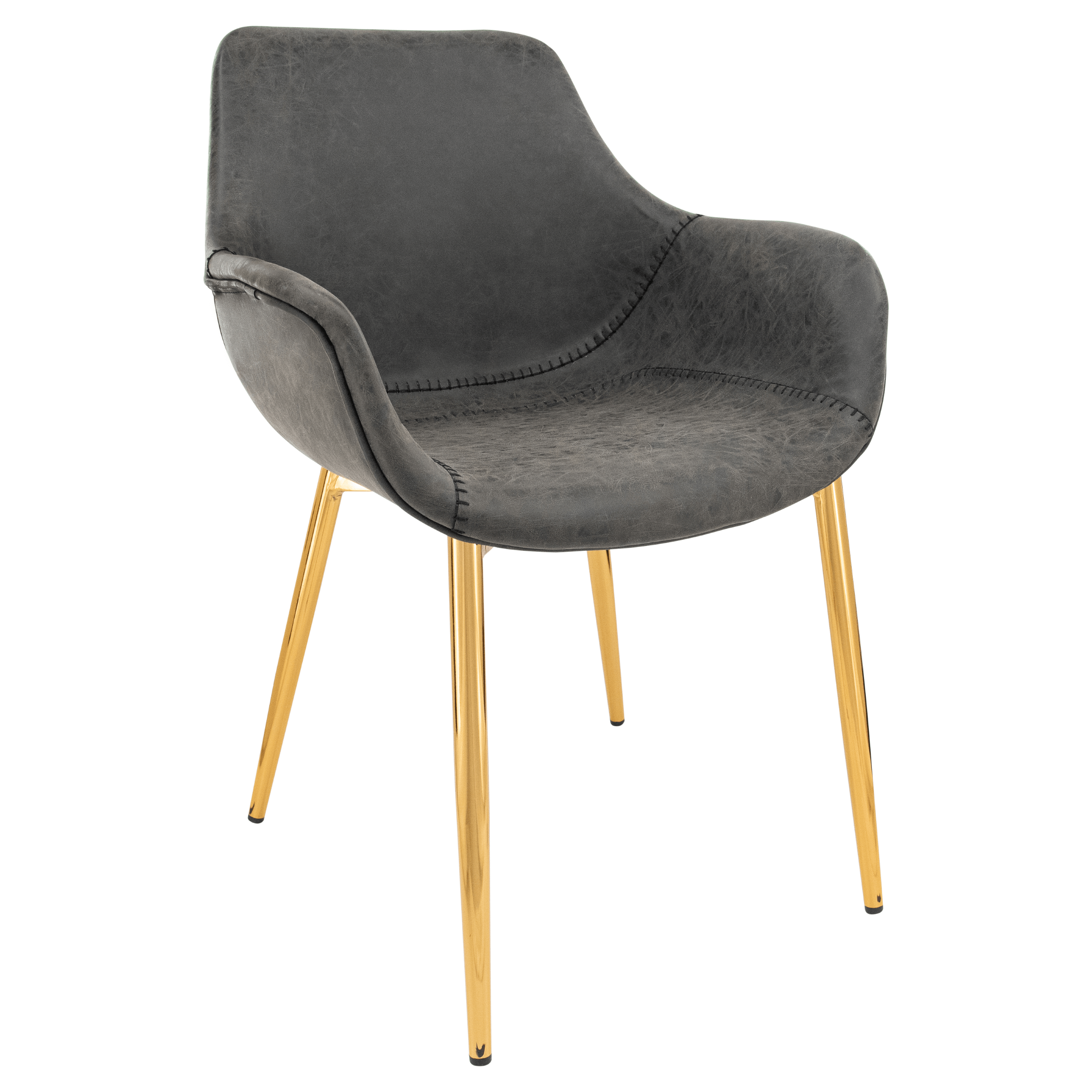 Markley Leather Dining Armchair