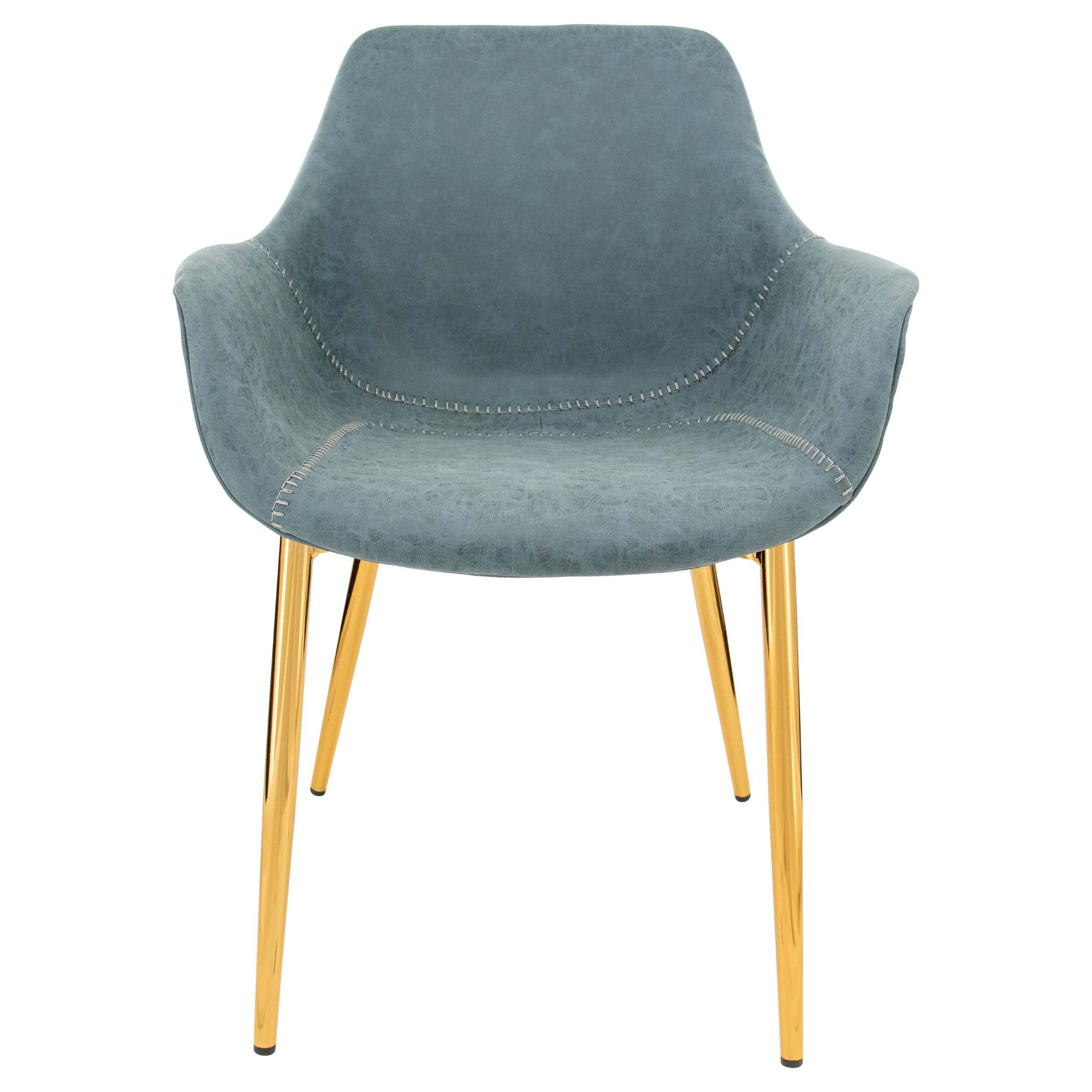 Markley Leather Dining Armchair