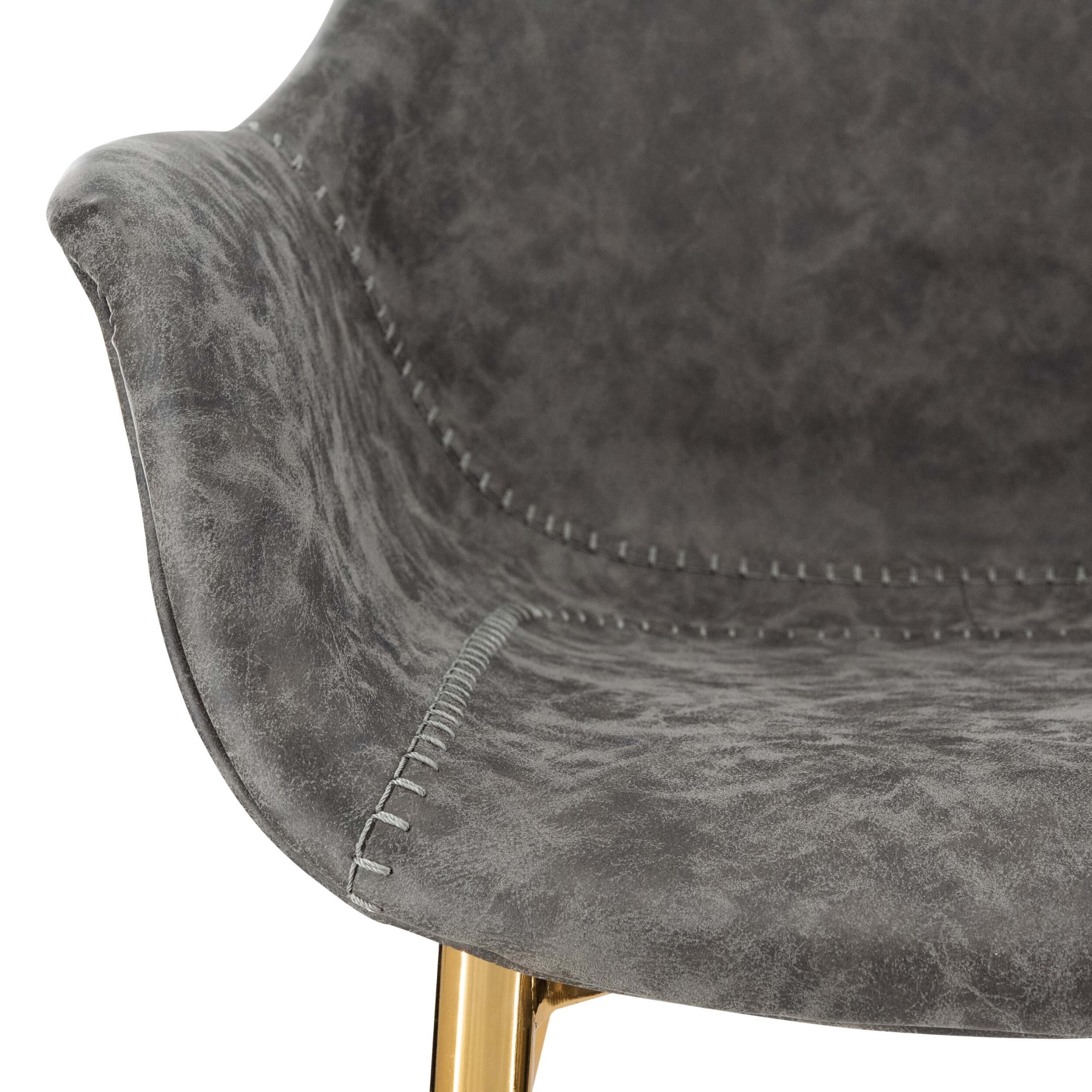 Markley Leather Dining Armchair