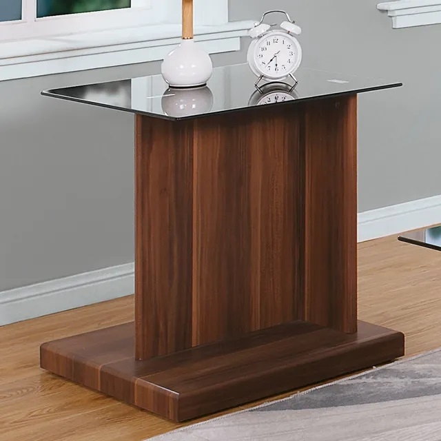 Mannedorf Glass/Paper Veneer Storage Coffee Table Set