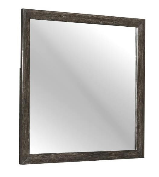 Edina Wood Veneer Square Mirror