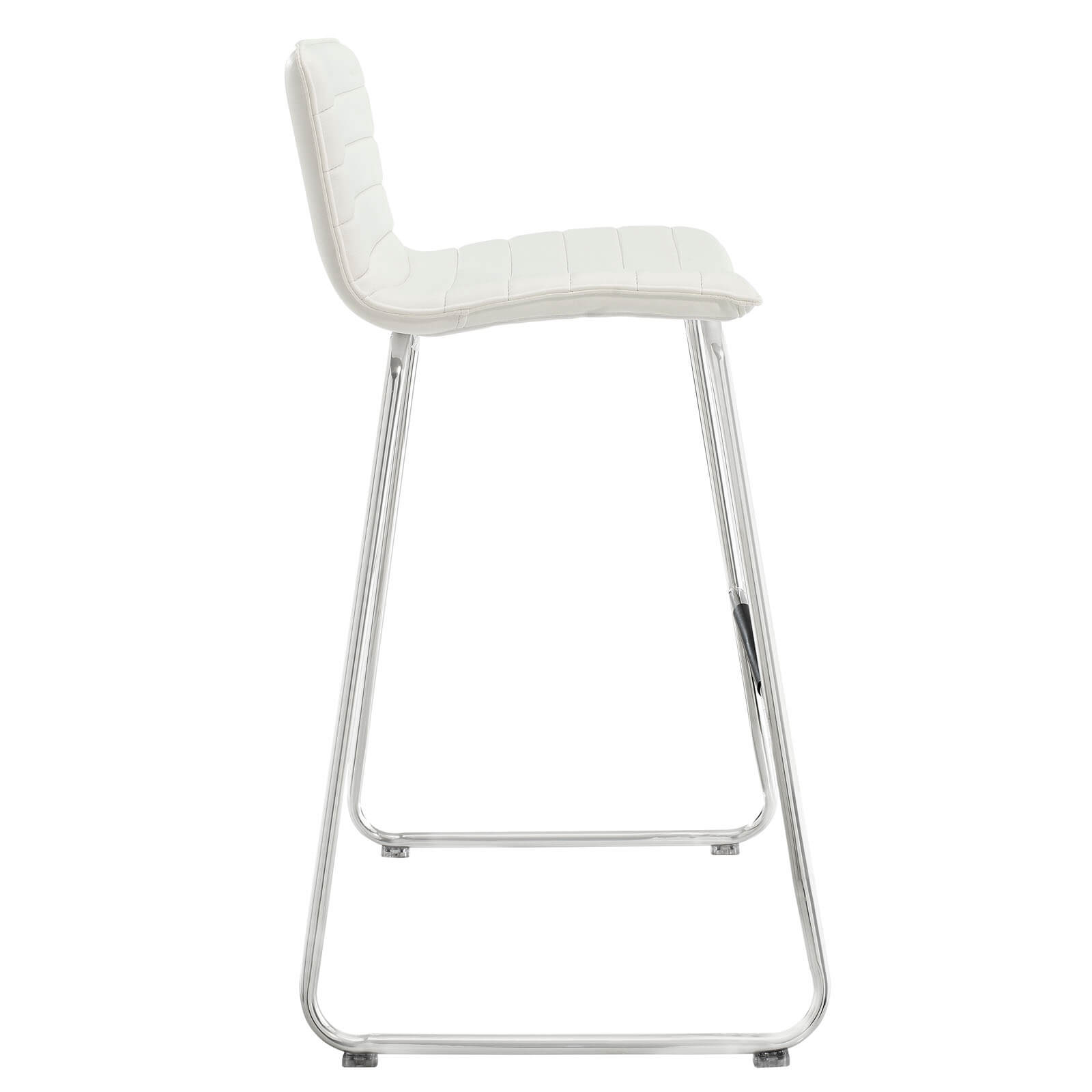 Dive Vinyl Bar Stool, White by Modway Furniture
