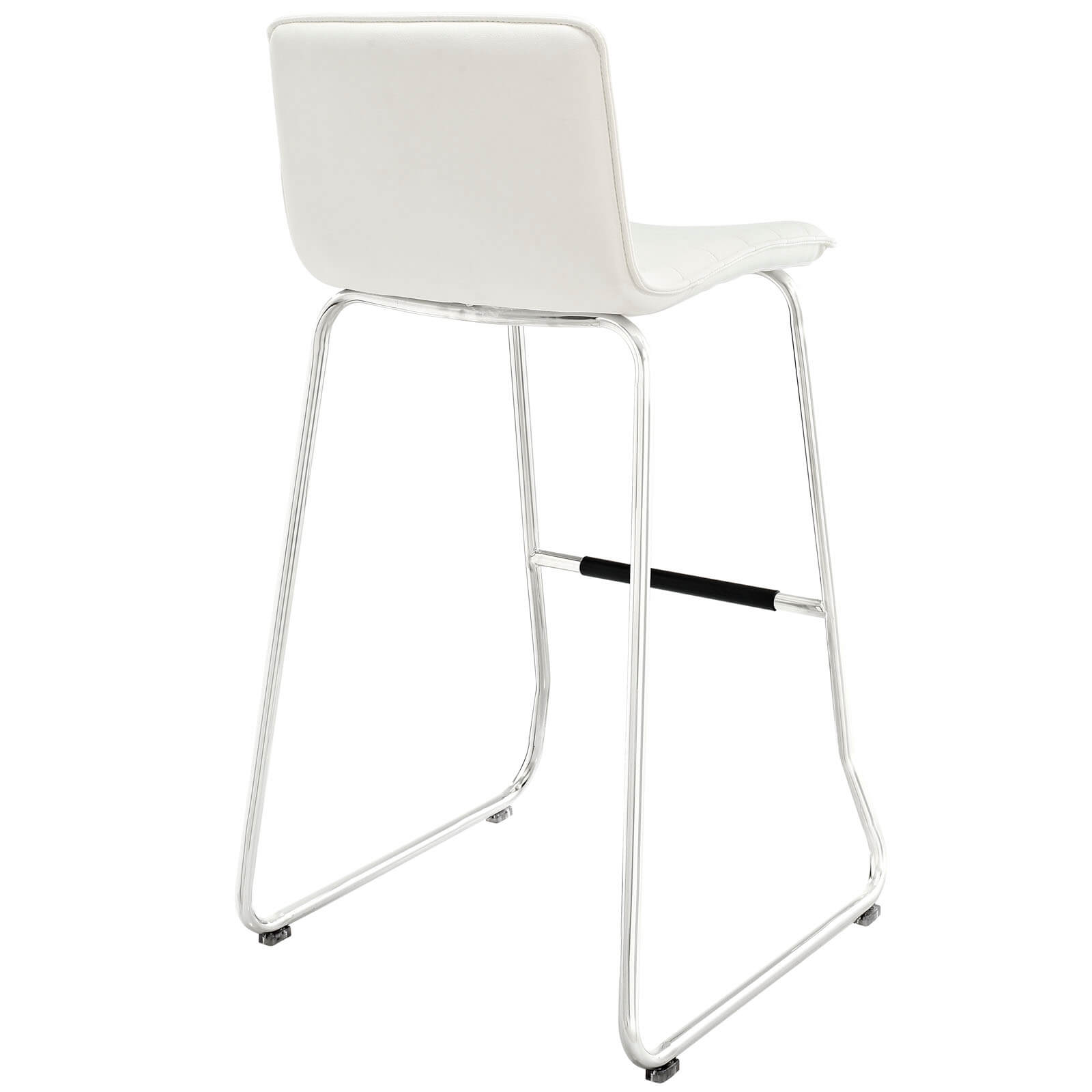 Dive Vinyl Bar Stool, White by Modway Furniture