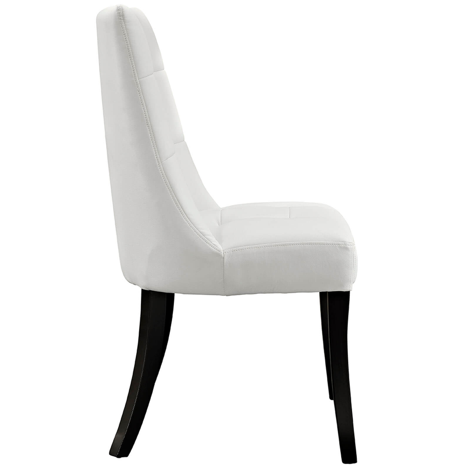 Noblesse Dining Vinyl Side Chair, White by Modway Furniture