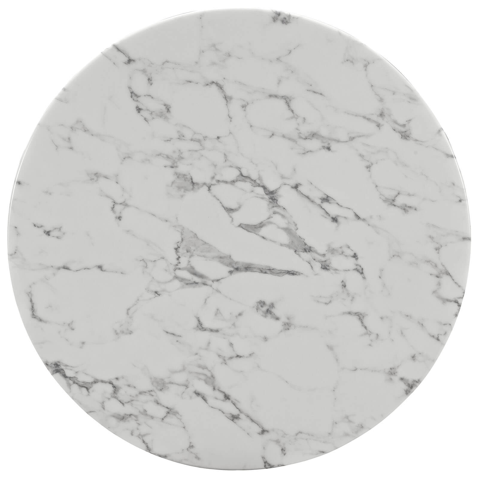 Lippa 40" Artificial Marble Dining Table by Modway Furniture