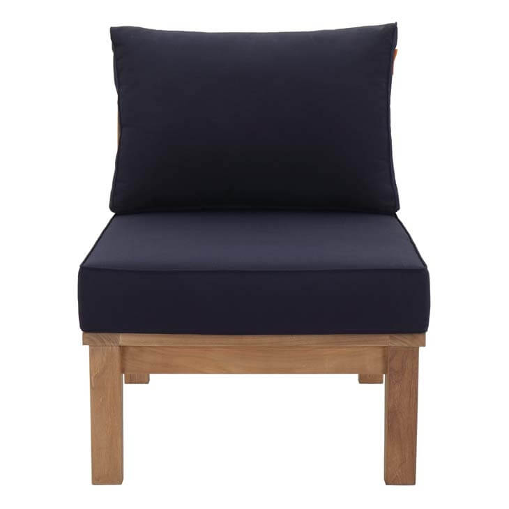 Navy Marina 2 Piece Outdoor Patio Teak Set