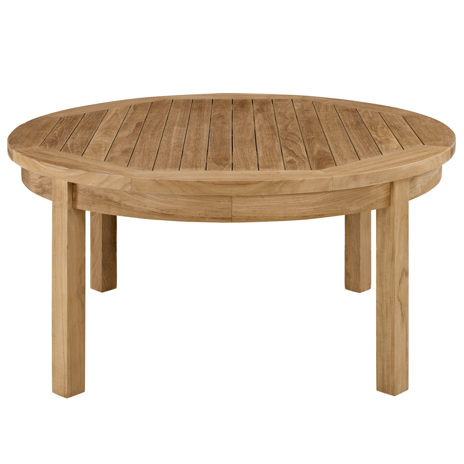 Marina Outdoor Patio Teak Round Coffee Table by Modway Furniture