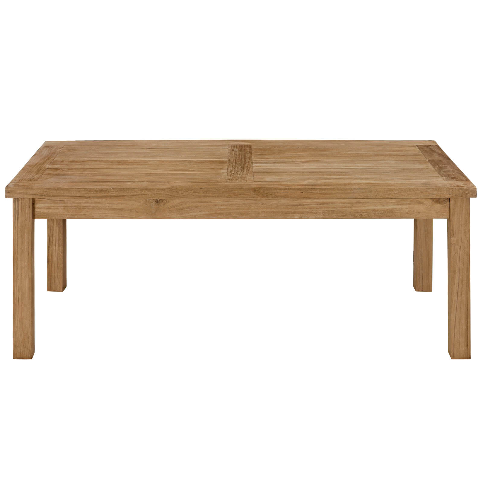Marina Outdoor Patio Teak Rectangle Coffee Table by Modway Furniture