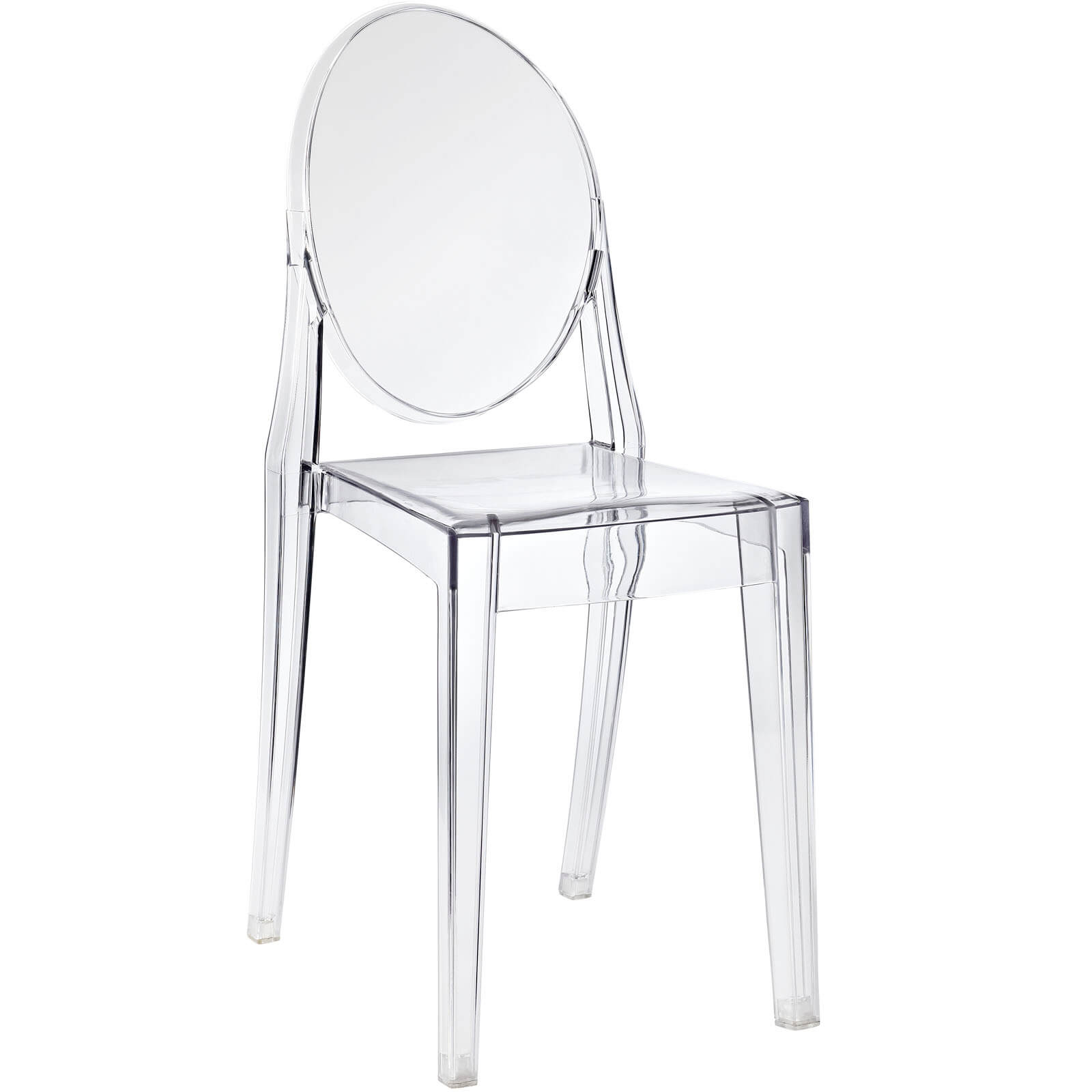 Casper Dining Side Chair, Clear by Modway Furniture