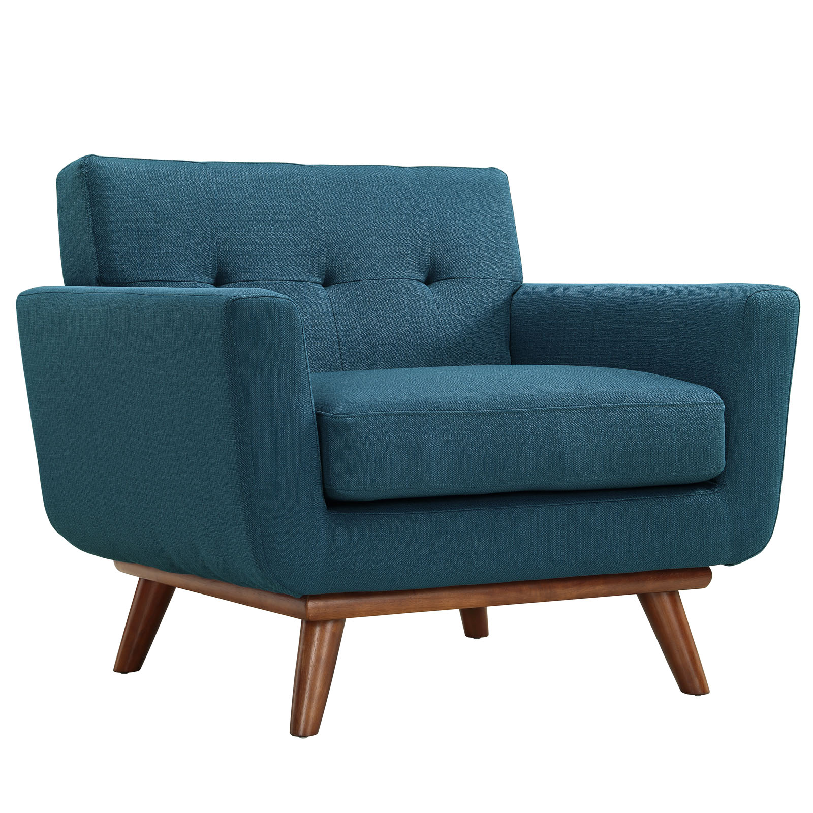 Engage Tufted Fabric Armchair & Sofa (Set of 2)