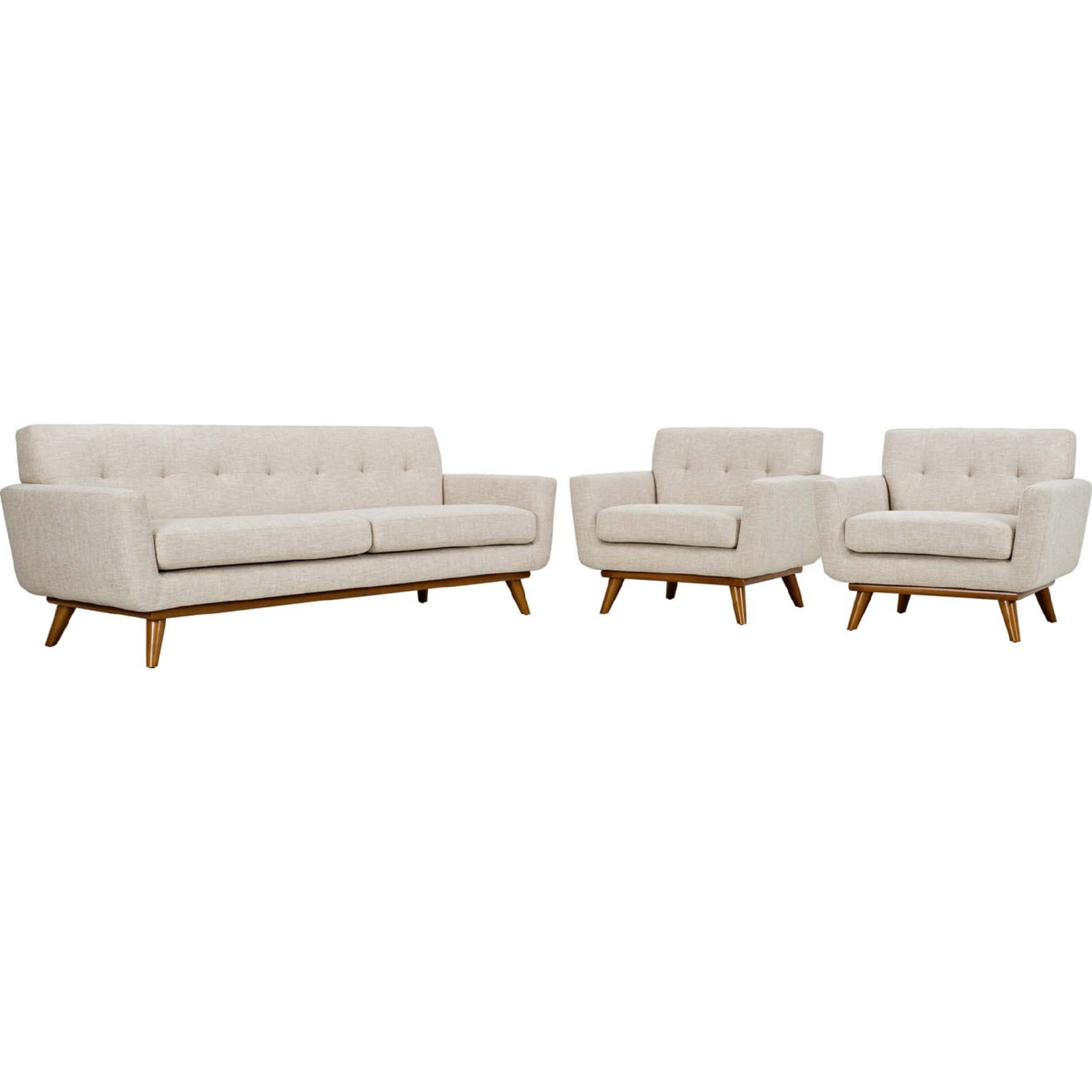 Engage Tufted Fabric Armchairs & Sofa