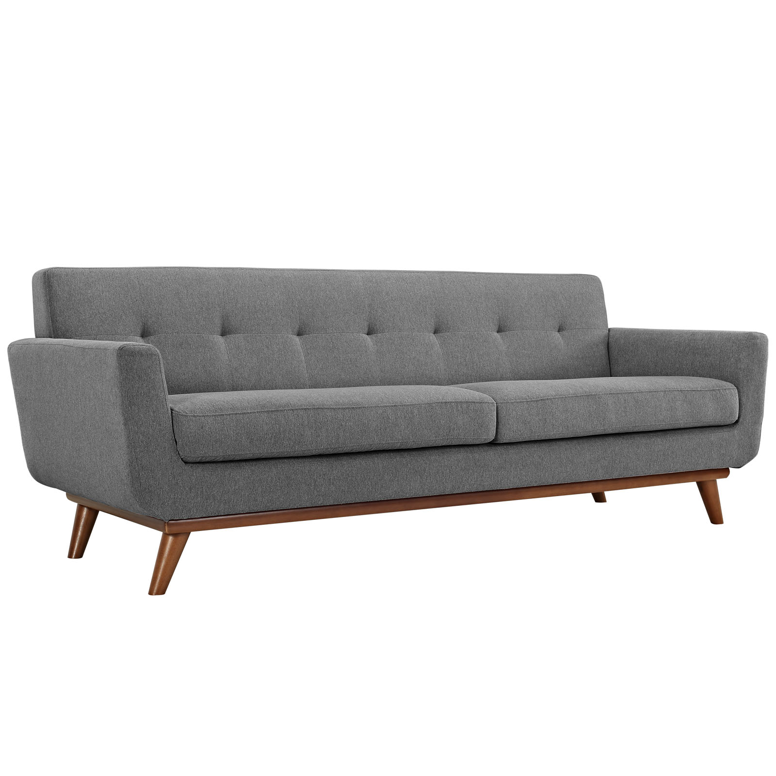 Engage Tufted Fabric Armchairs & Sofa (Set of 3)
