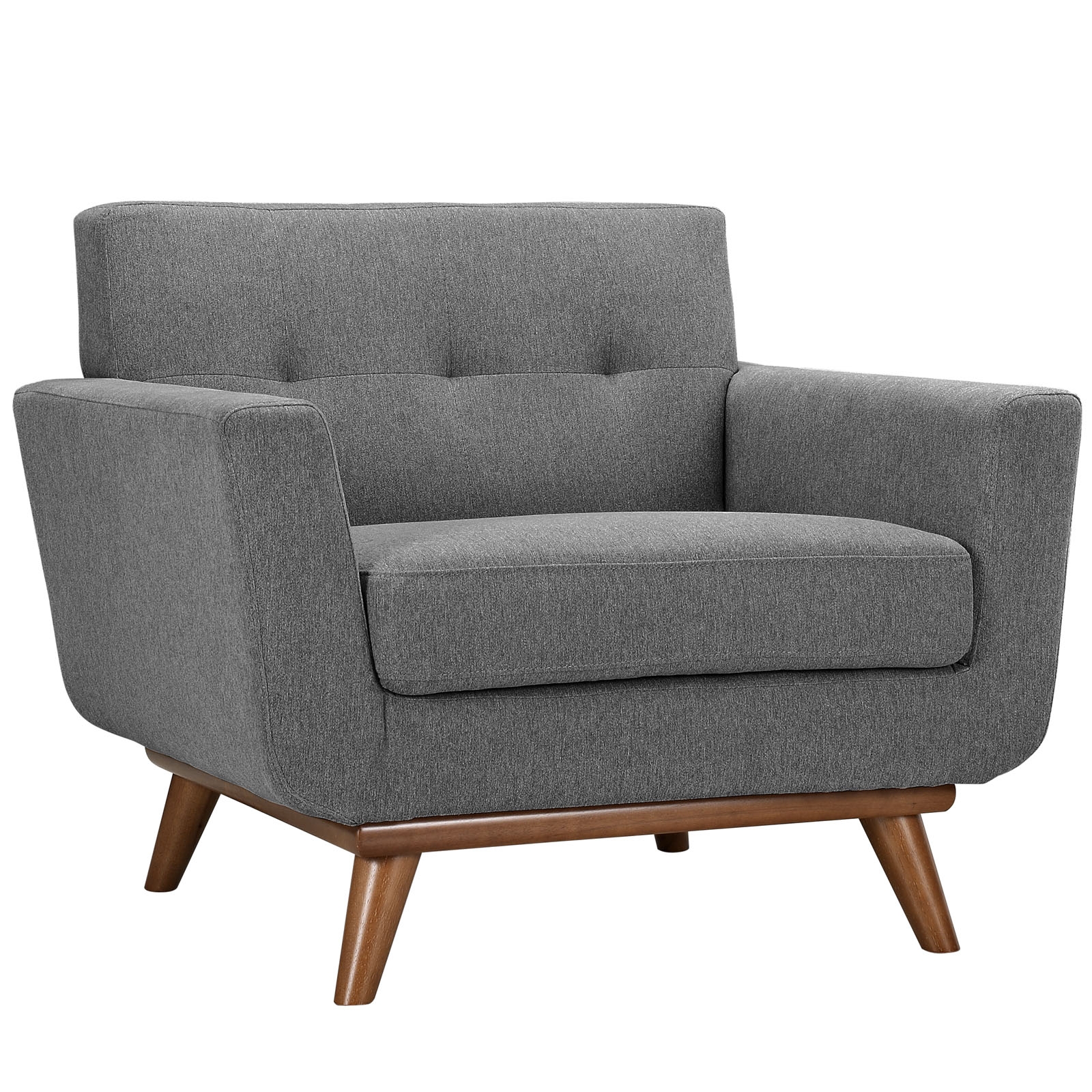Engage Tufted Fabric Armchair & Loveseat (Set of 2)
