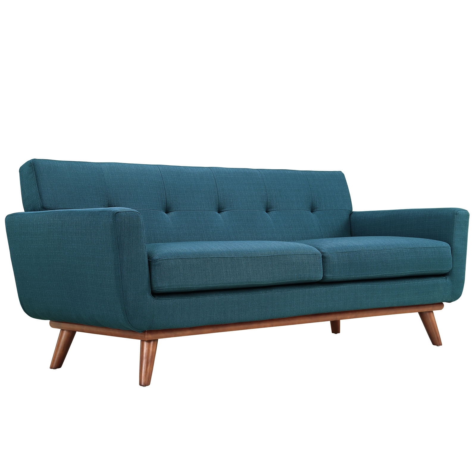 Engage Tufted Fabric Armchairs & Loveseat (Set of 3)