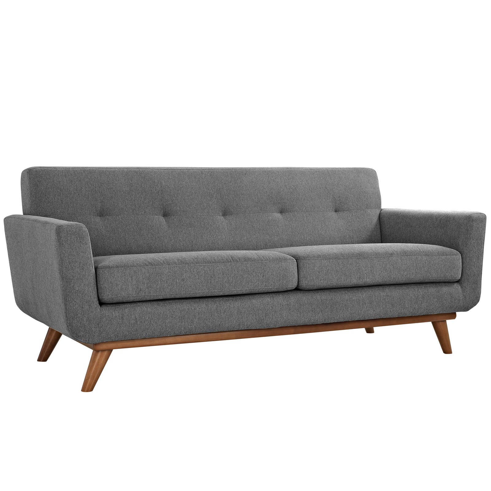 Engage Tufted Fabric Loveseat & Sofa (Set of 2)