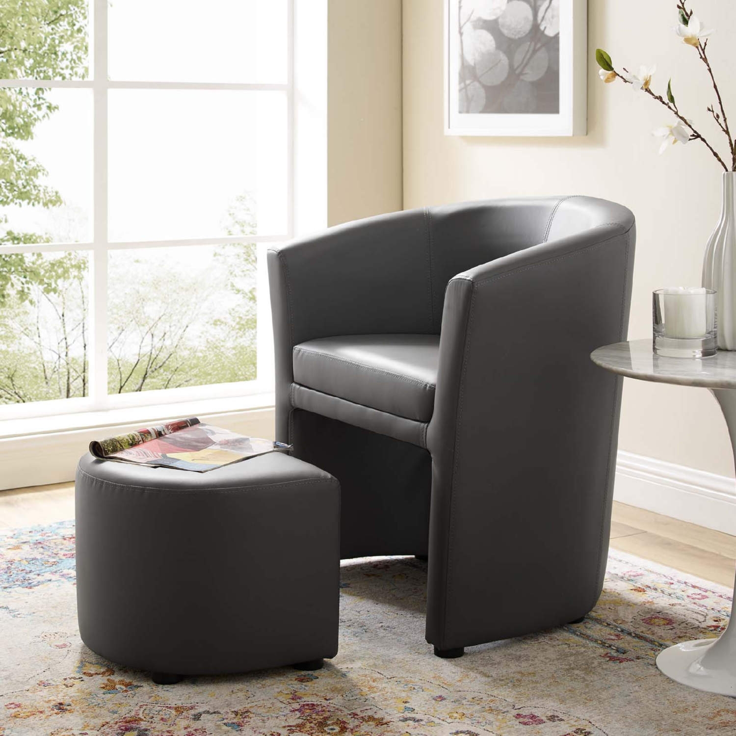 Divulge Armchair & Ottoman