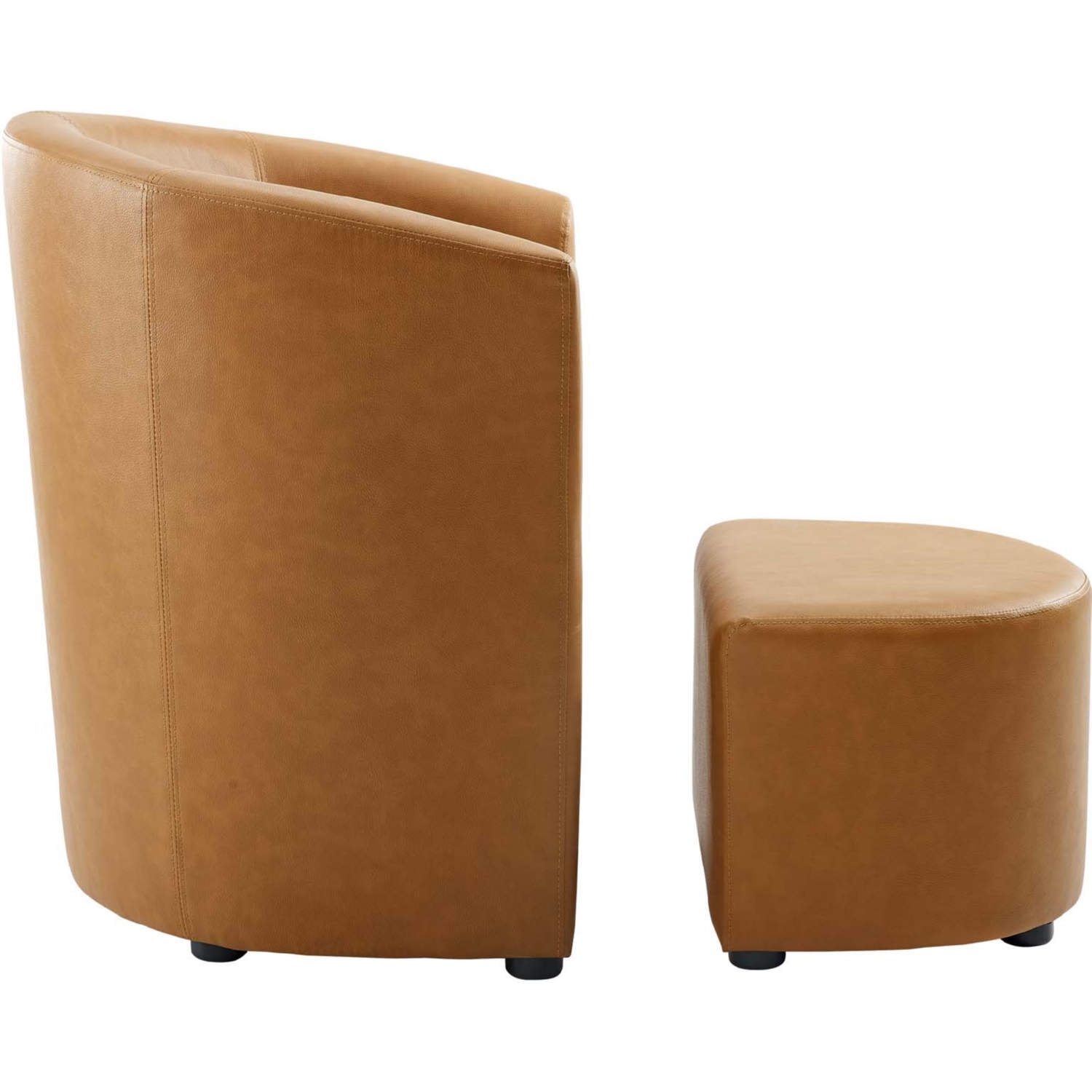 Divulge Armchair + Ottoman, Tan by Modway Furniture