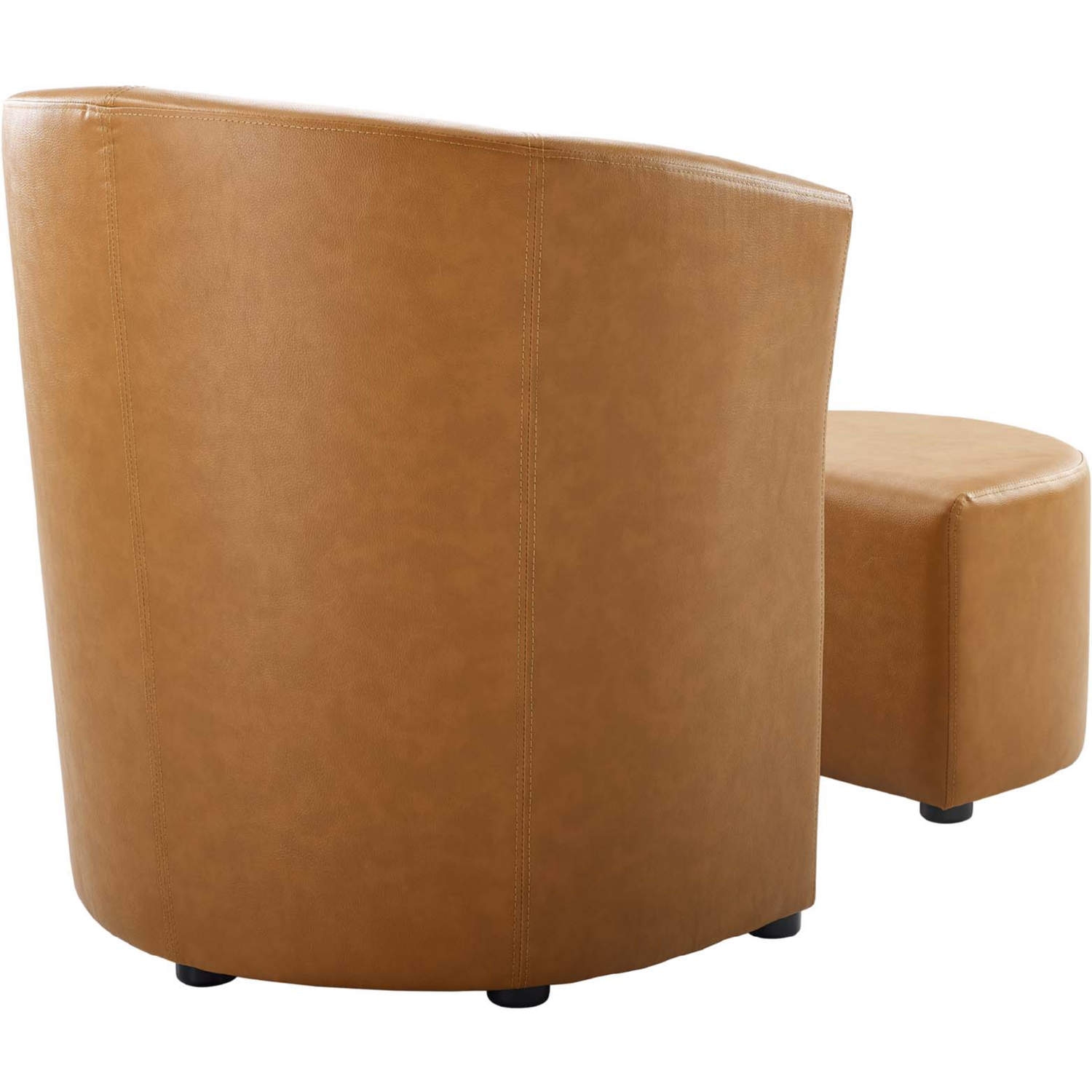 Divulge Armchair + Ottoman, Tan by Modway Furniture