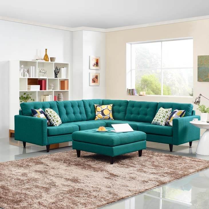 Empress 3-Pc Fabric Sectional Sofa Set